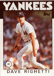 1986 Topps Baseball Cards      560     Dave Righetti